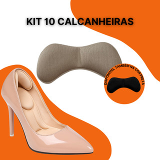 Kit de 10 Almofadas Autoadesivas de Calcanhar para Antidesgaste, Alivio de Dor, Prevenção e Proteção Expedição