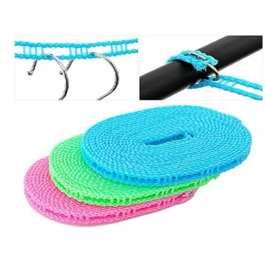 5m Varal Retrátil Portátil Antiderrapante À Prova De Vento / Não Escorrega / Corda Para Pendurar