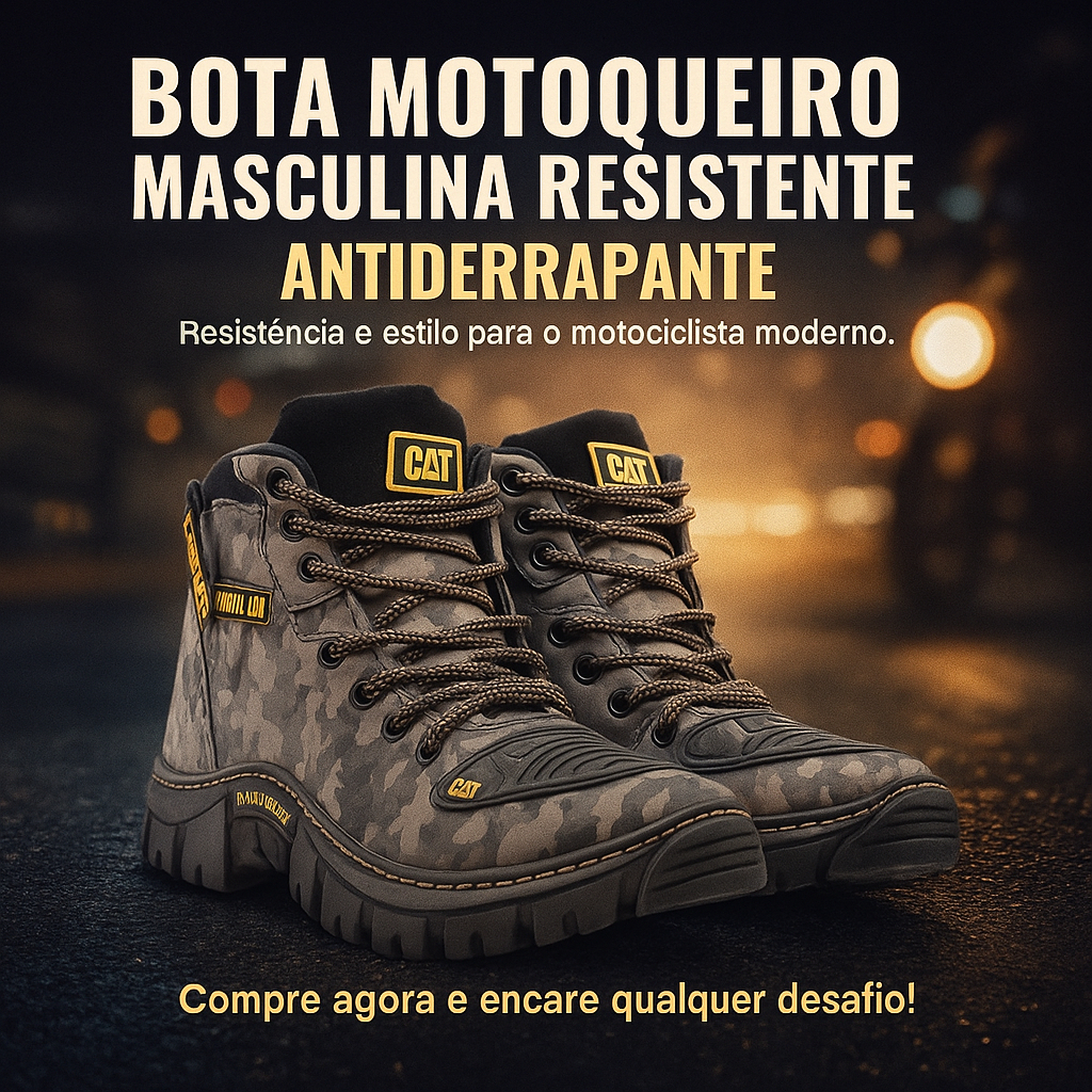 Bota Caterpillar para Motoqueiro: Onde Comprar | BuscaProdutos