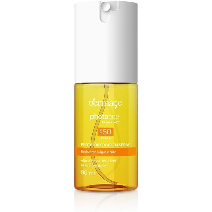 Bruma AOX, Protetor Solar Facial em Spray, FPS 50, FPUVA21, Fotoprotetor, Ajuda na Fixação da Maquiagem
