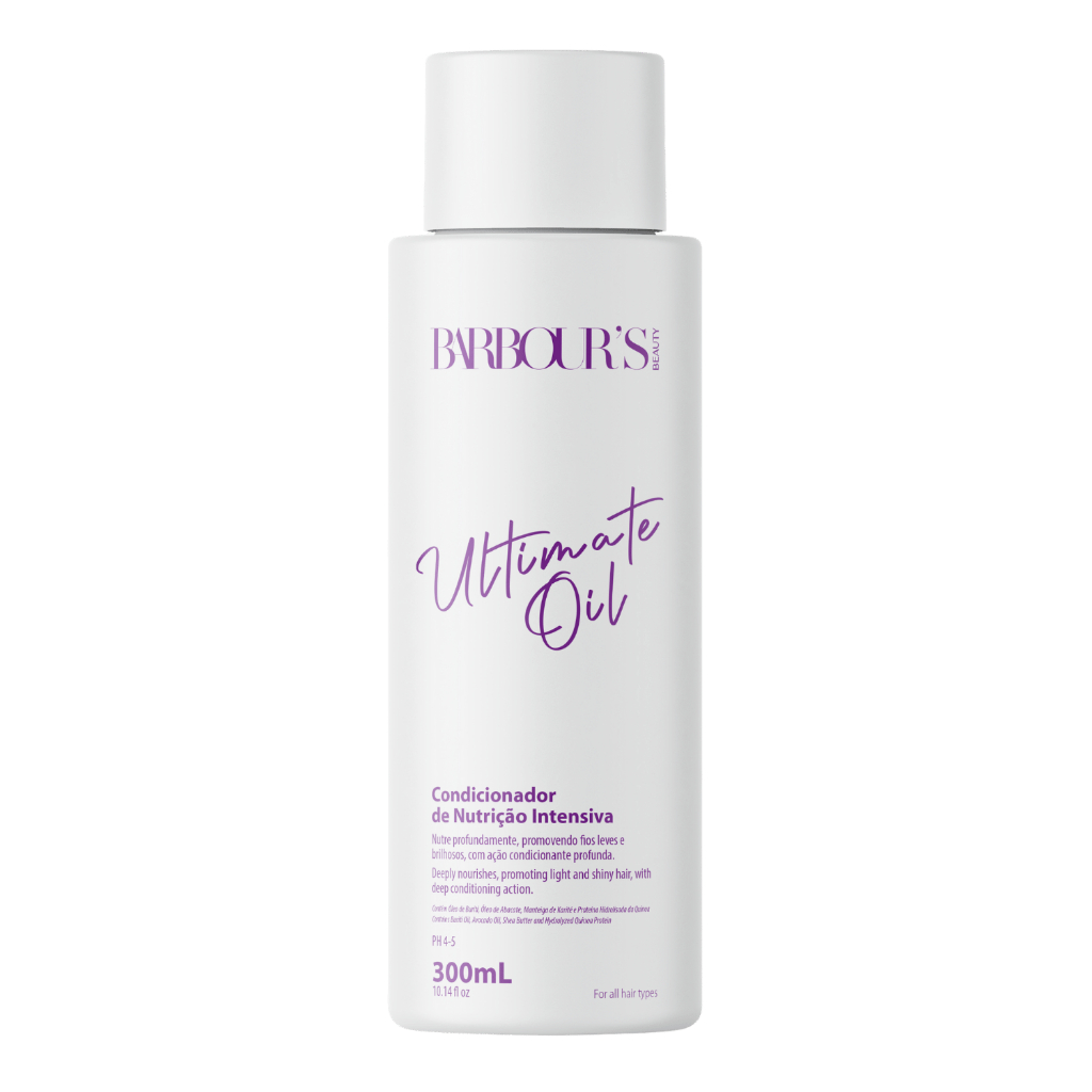 Condicionador Nutrição Ultimate Oil Barbour's Beauty 300ml em Oferta na Shopee