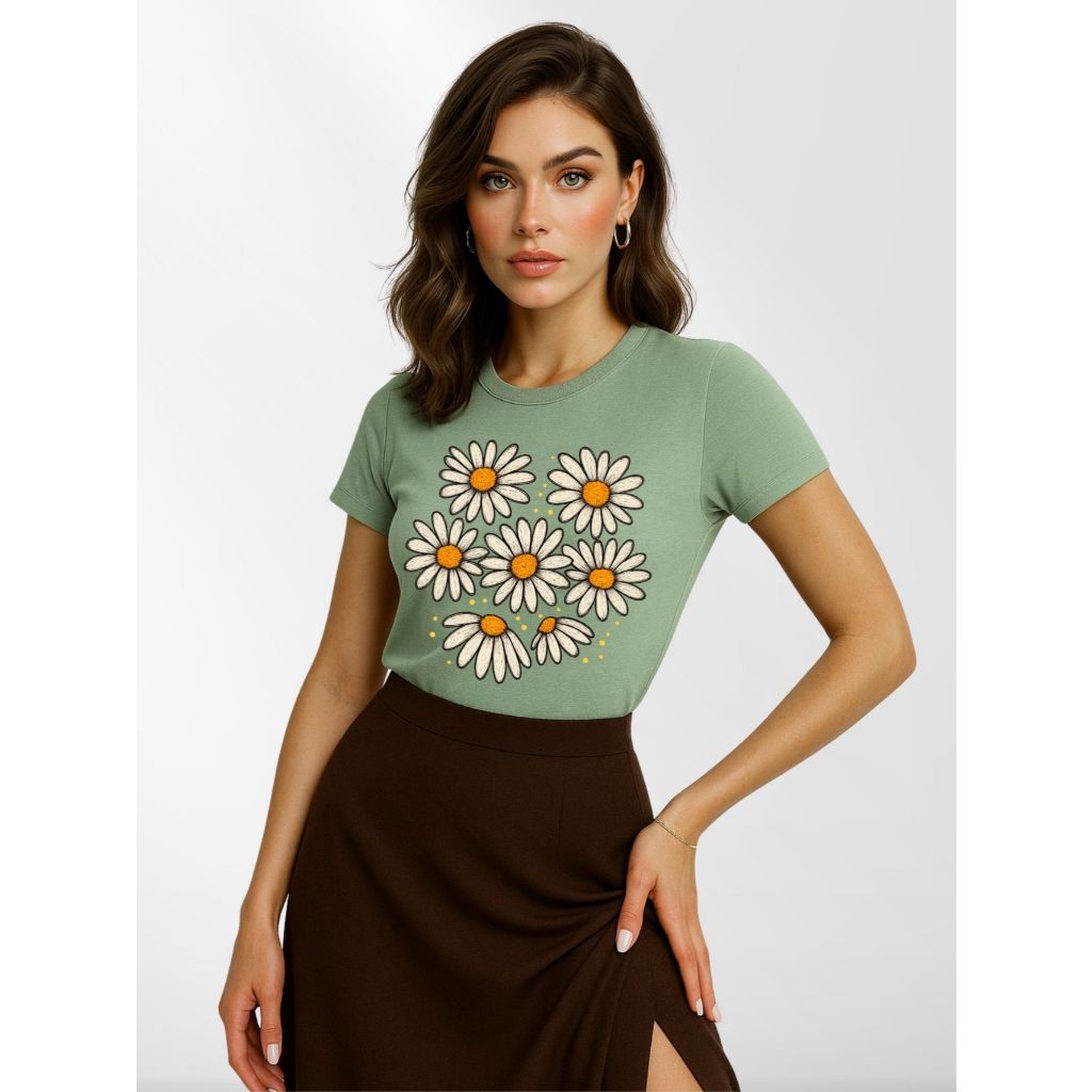 Blusas Femininas Manga Curta Gola Redonda Algodão Roupas Femininas em Oferta na Shopee