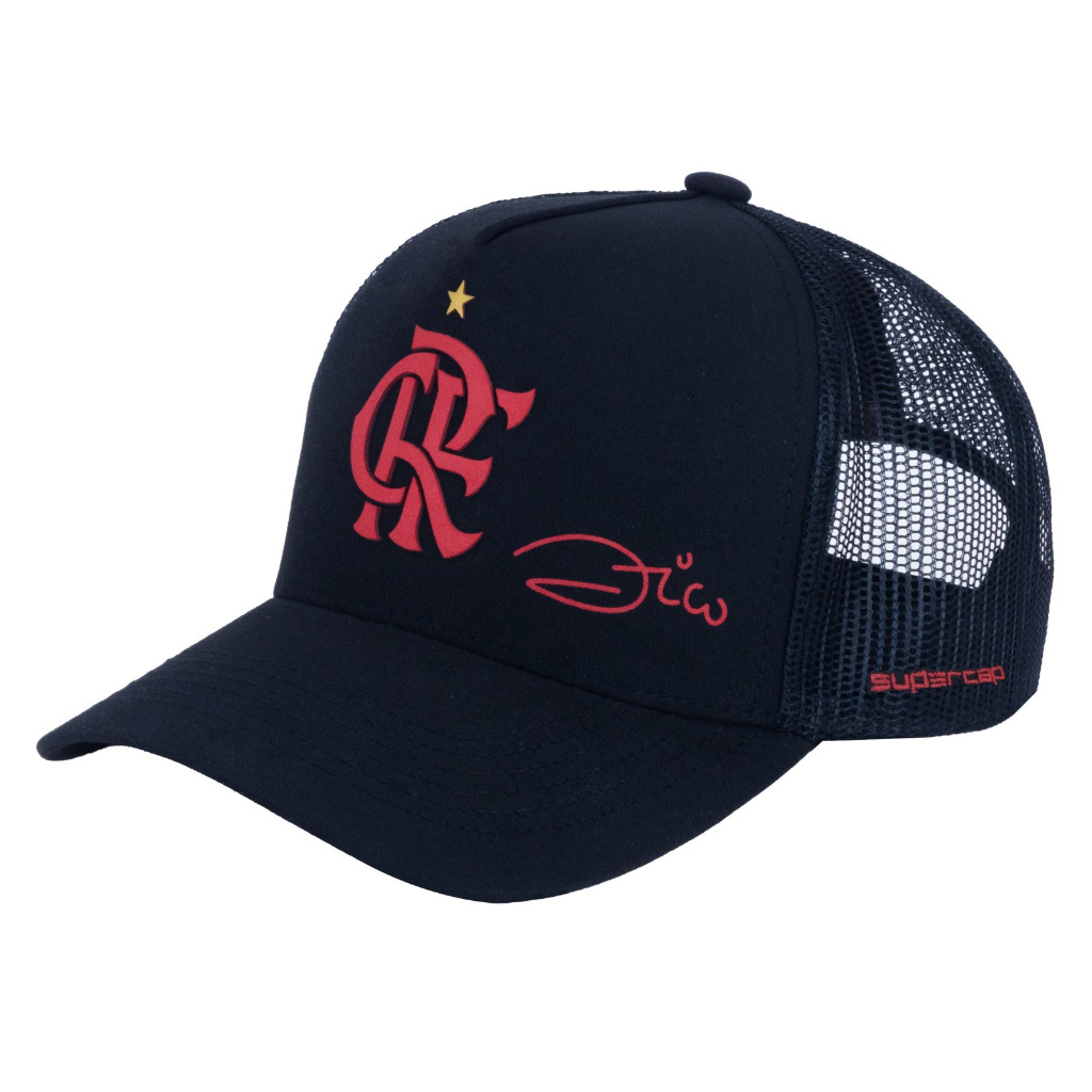 Boné Flamengo Trucker Zico (30348) em Oferta na Shopee