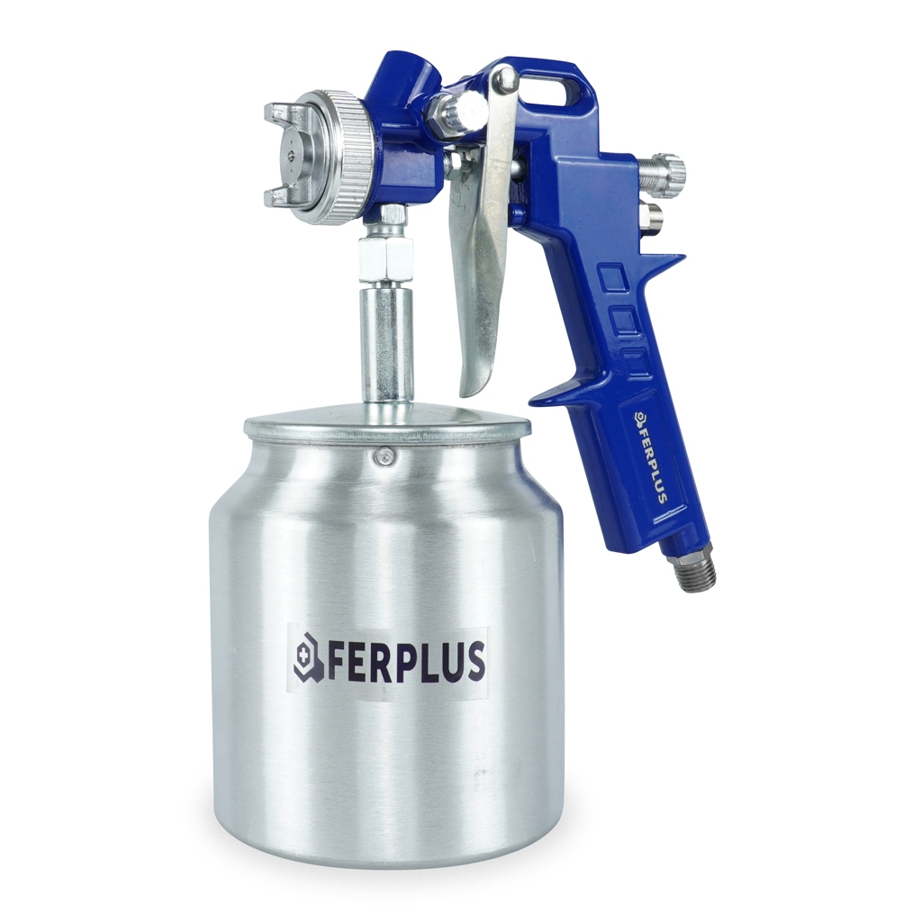 Pistola De Pintura Pneumática Sucção Tanque Baixa Pressão 750ml 990s