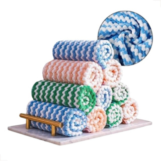 Kit Panos De Limpeza de Microfibra Reutilizável 25cm x 25cm Flanela Alta Absorção em Oferta na Shopee