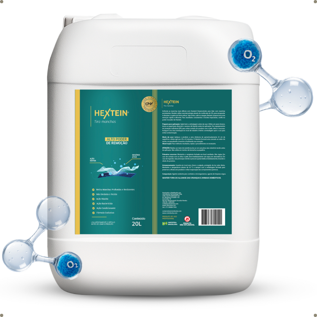 Removedor Contra Manchas Profissional Sofás Tapetes Cortinas Poltronas Colchões HexTein 20L