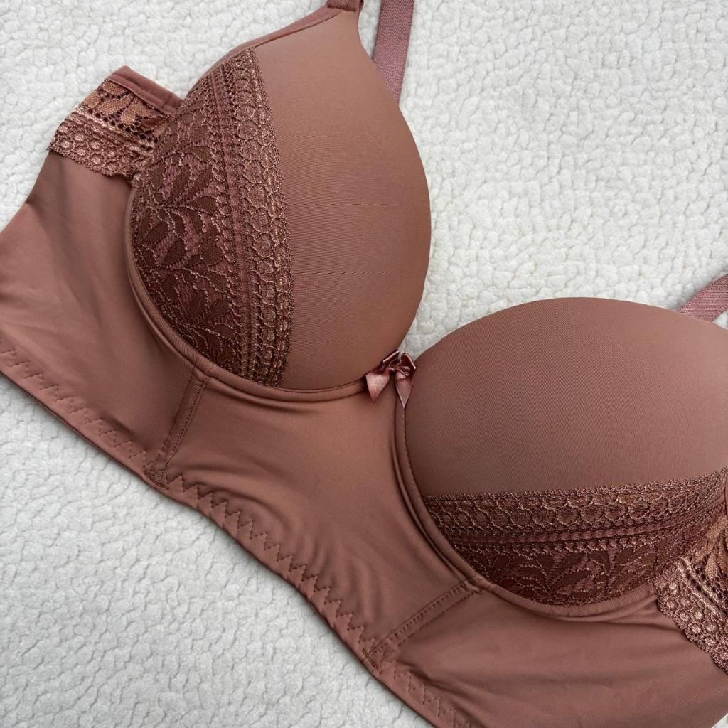 Sutiã Plus Size de Microfibra Carla Croped Plus com Renda e Paleta Frontal em Oferta na Shopee