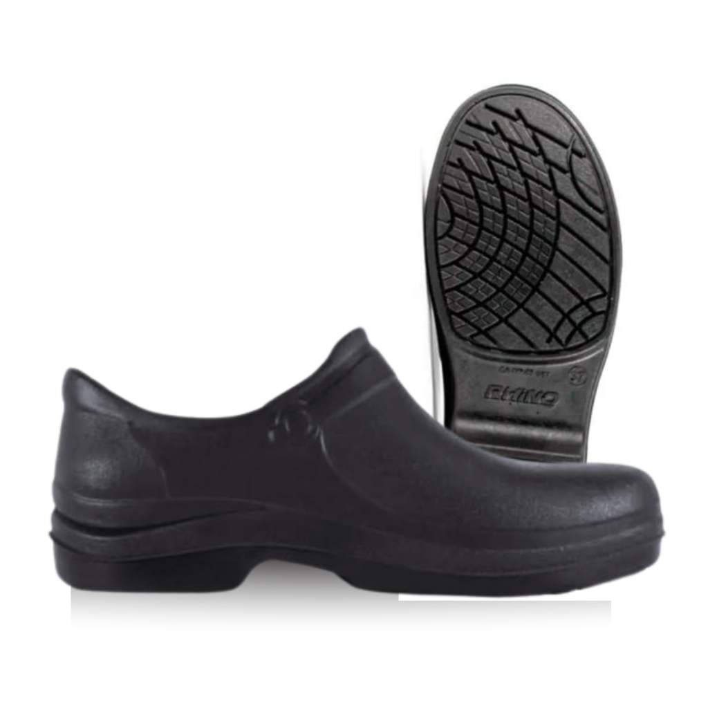 Sapato Preto Profissional Trabalho Enfermagem Uniforme Açougue Cozinha Feminino Masculino