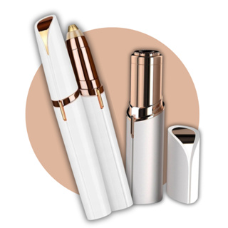 Kit Caneta Depiladora Sobrancelha Indolor + Depilador Facial Batom Recarregável em Oferta na Shopee