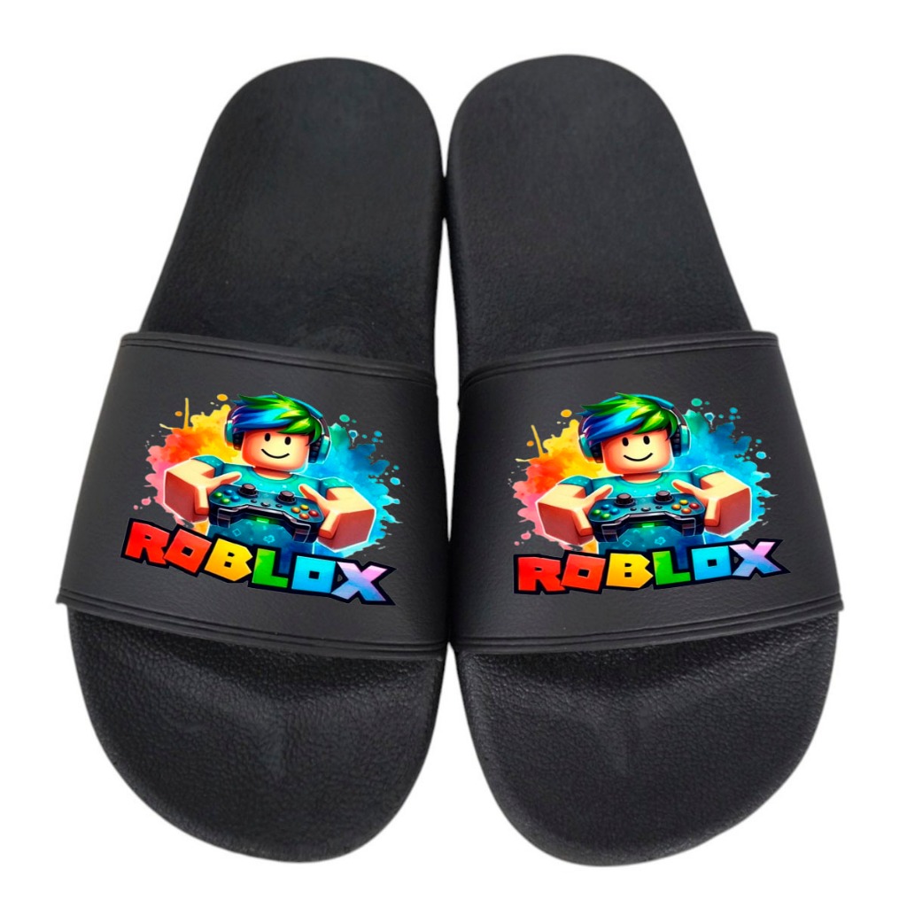 CHINELO UNISSEX ESTAMPADO DESENHOS ANIMADOS PRETO 33 A 44 LAZER FESTA EVENTOS VERÃO CALCE FACIL em Oferta na Shopee