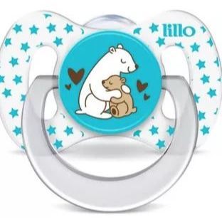 Chupeta Bico de Silicone Funny Amor 0m+ Azul - Lillo em Oferta na Shopee