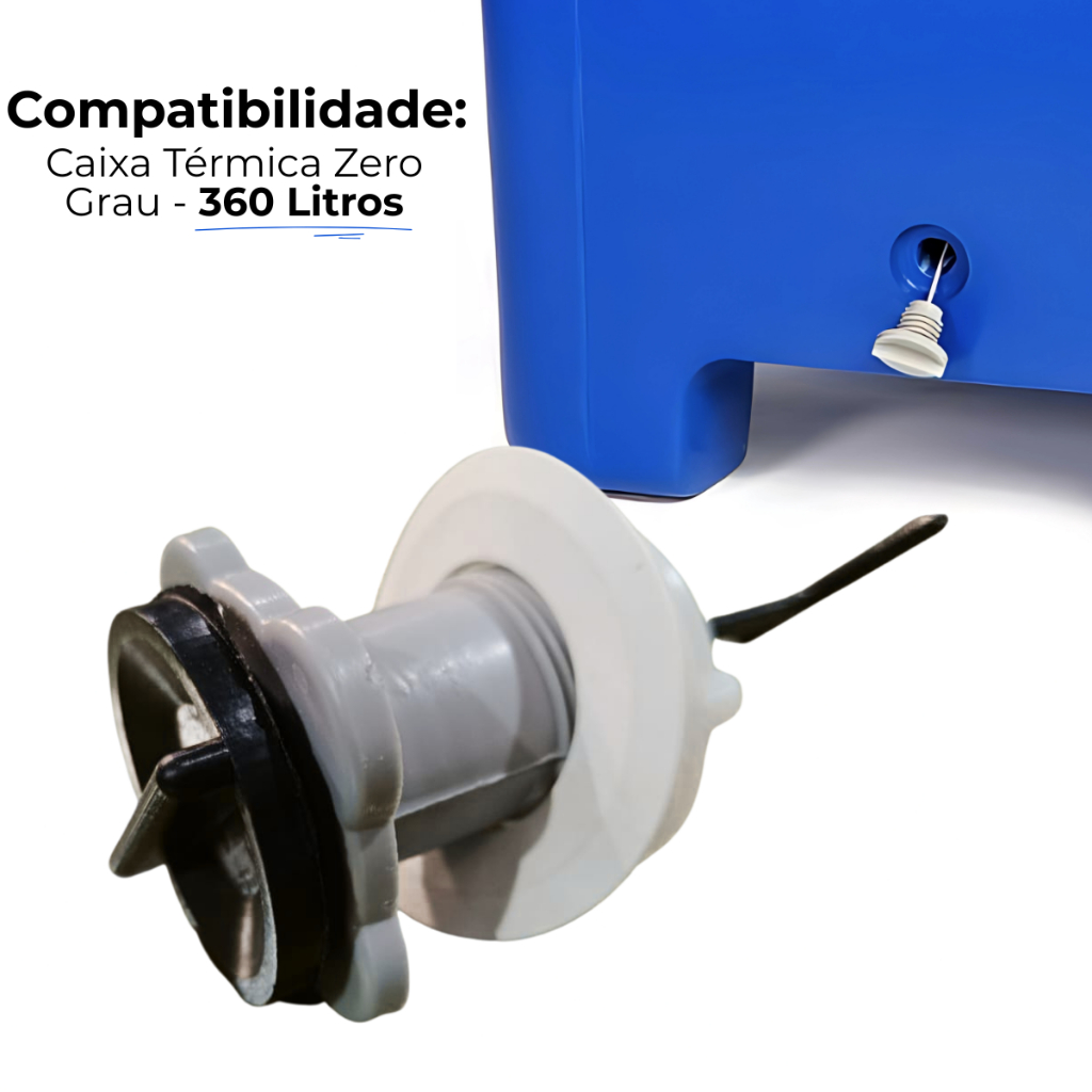 Dreno Vazante Para Caixa Térmica Zero Grau 360 Litros