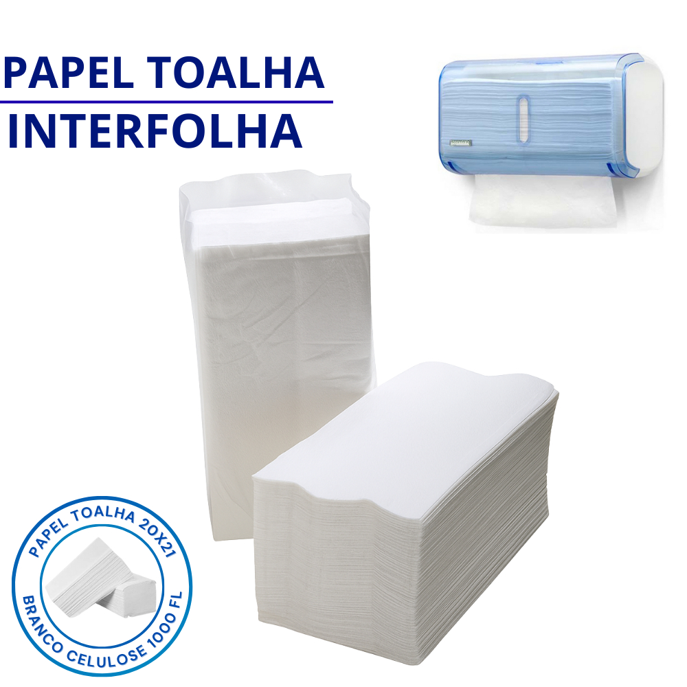 TOALHA DE PAPEL INTERFOLHADO 2 DOBRAS em Oferta na Shopee