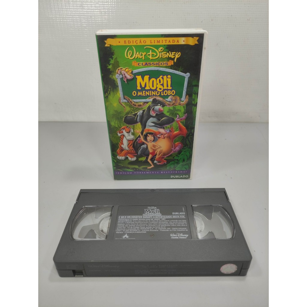 Filme VHS Desenho Mogli Original Dublado Disney 6ch (Usado) ok