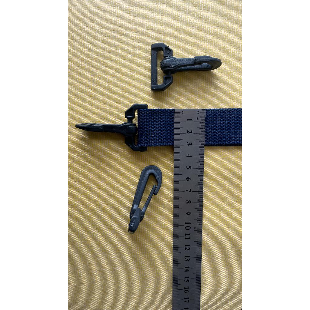 Fecho Mosquetão 30mm Plástico Para Fita Cadarço 30mm 10unid
