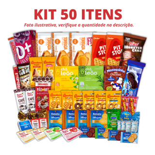 Kit 50 Itens Café da Manhã Para Montar Cestas e Presentear Aniversário, Natal e Datas Especiais em Oferta na Shopee