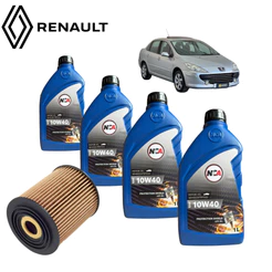 KIT TROCA DE ÓLEO 10W40 (PEUGEOT 307 1.6 16V/) +FILTROS