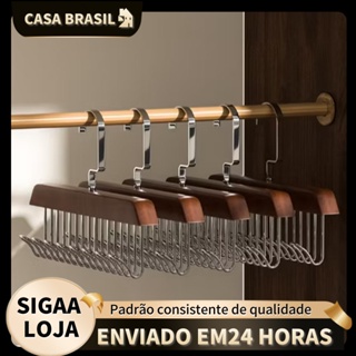 Cabides de Madeira Para Cintos Gravatas Cachecóis Sutiãs Colares Organizador Com 8 Ganchos em Oferta na Shopee