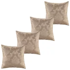 Kit 4 Capas De Almofadas Decorativa 45x45 Jacquard Premium