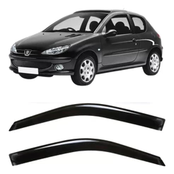 JOGO Calha De Chuva Acrilica Peugeot 206 207 Todos 2 Portas