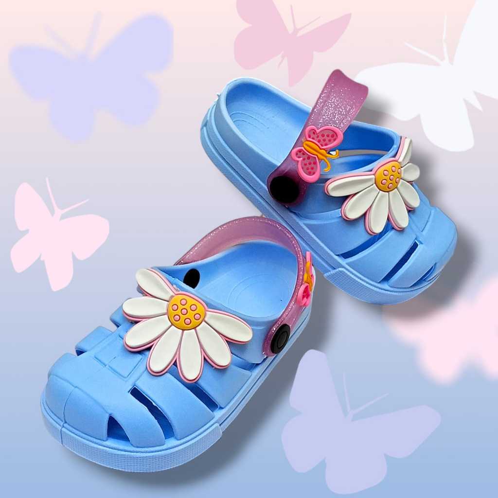 Papete Infantil Sandália Feminina Margarida com Borboletinha – Confortável e Antiderrapante