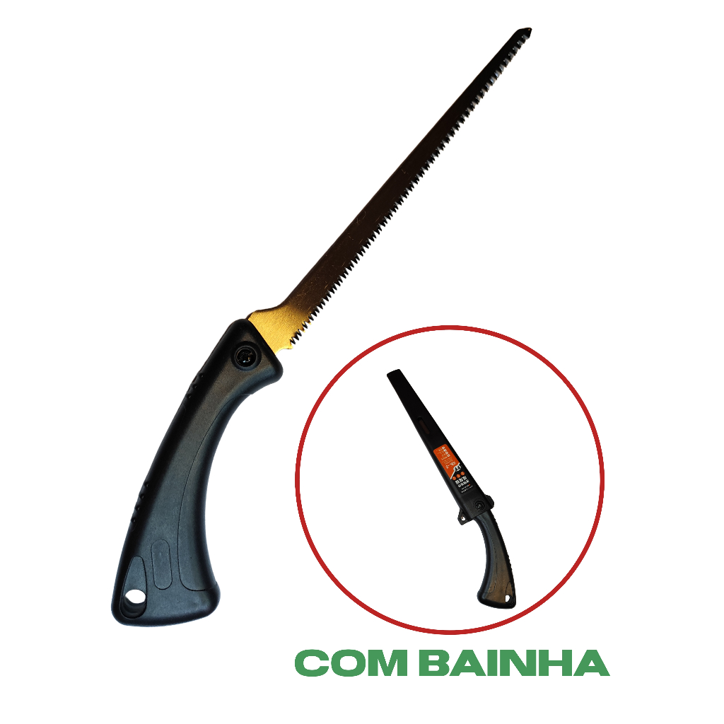 Serrote profissional com bainha 210mm bonsai poda jardinagem com 12 dentes por polegadas