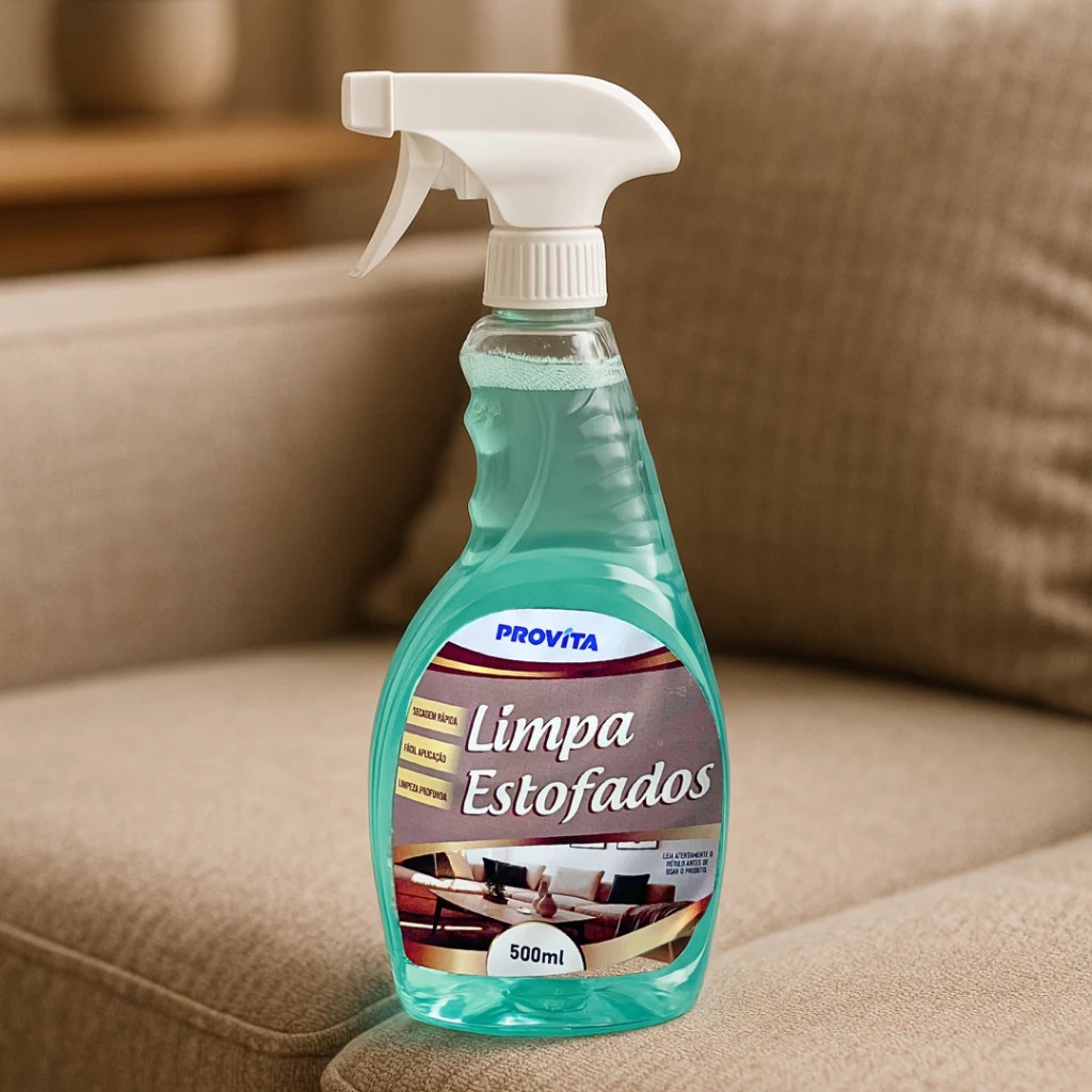 Limpa Estofados À Seco Spray Premium Provita Limpeza Profunda 500ml Gatilho Espumador em Oferta na Shopee