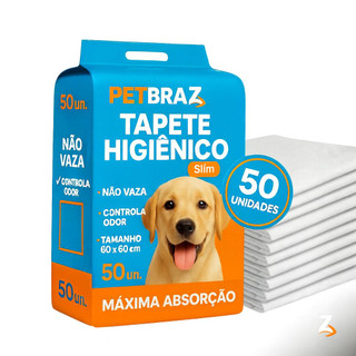 Tapete Higiênico Descartável para Cachorro Unidades 60x60 cm - Fralda Pet Xixi Cão Pequen…