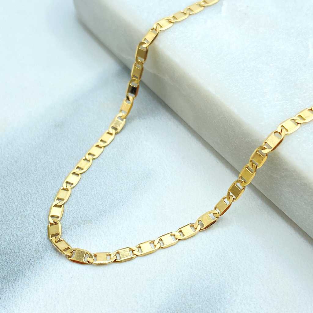 Cordão Colar Corrente de Mulheres Piastrini Grumet Banhado ouro 18k Aço inoxidável Moedas antigas em Oferta na Shopee