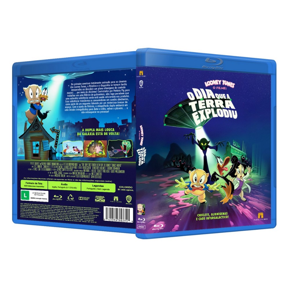 Blu-ray: Looney Tunes O Filme : O Dia Que A Terra Explodiu DUB/LEG [PERSONALIZADO]