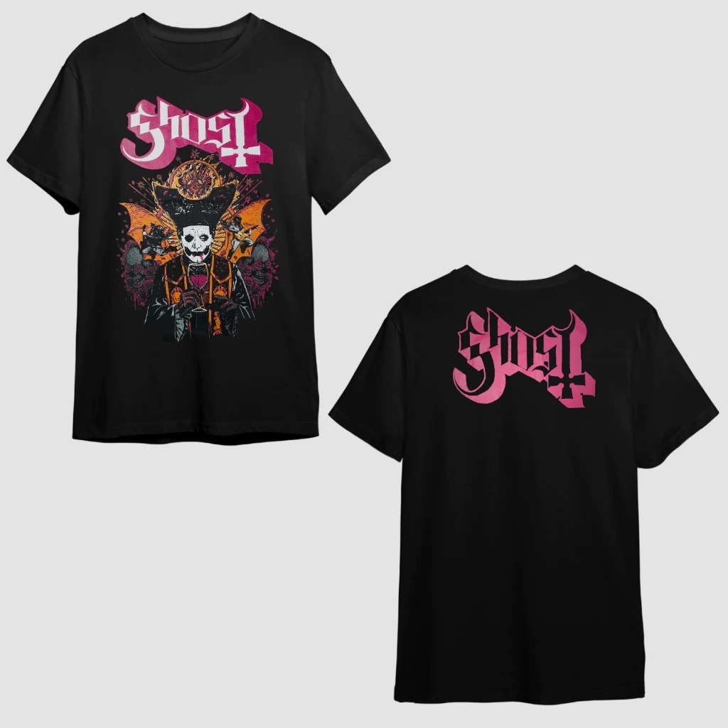 Blusa Camisa Ghost Banda Rock Seven Inches Preta Unissex Algodão Premium Masculina Feminina