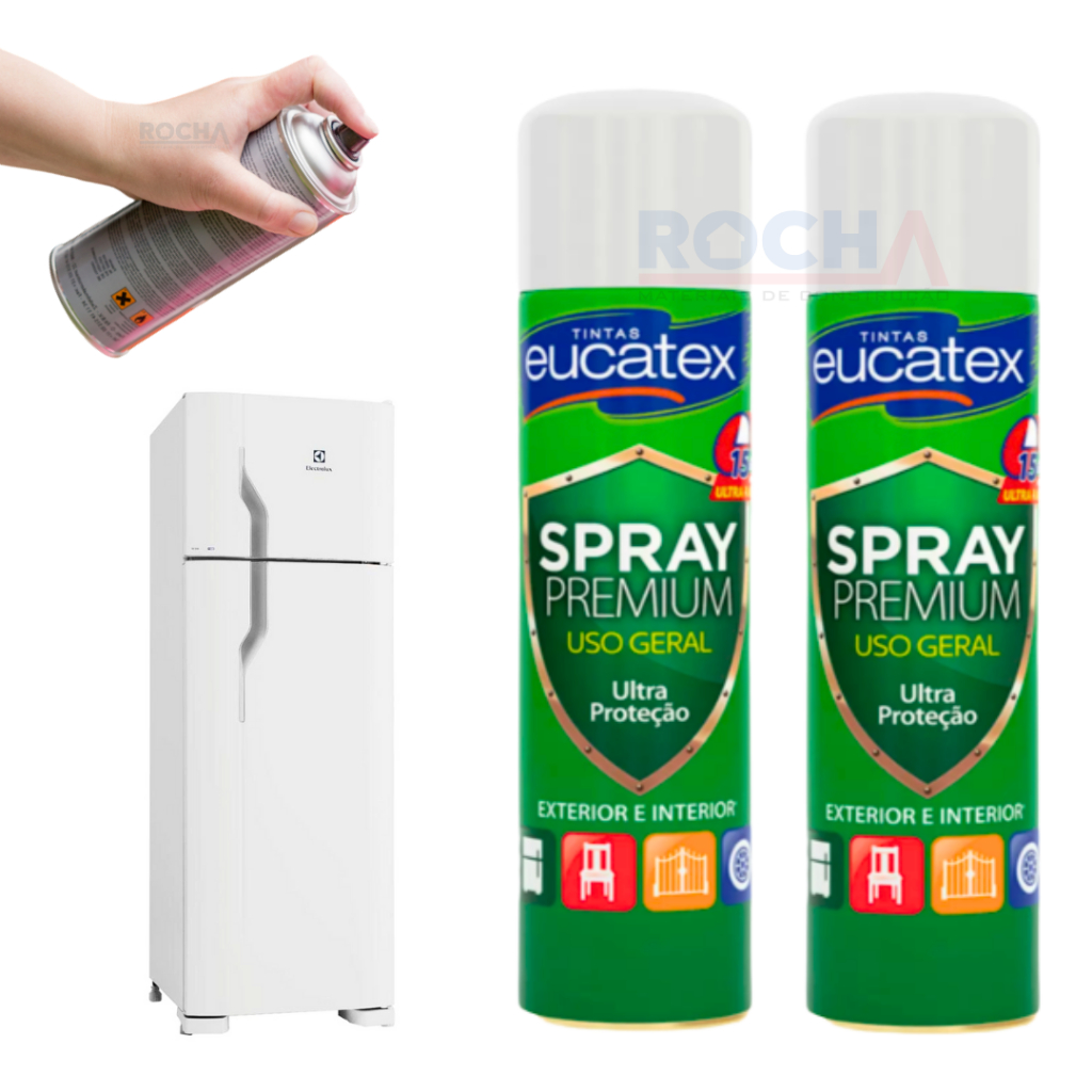 Tinta Spray Branco Brilhante 400ml P/ Pintar Geladeira Metal Microondas em Oferta na Shopee