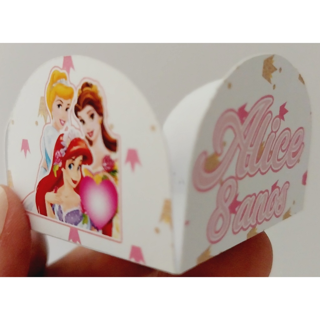 FORMINHA DE DOCE PERSONALIZADA PRINCESAS DISNEY/LEMBRANCINHA DE FESTA/ANIVERSÁRIO
