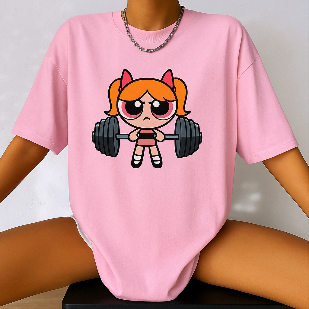 Kit Camisa Blusa Feminina Camiseta Academia Barra Fitness Super Poderosa Lançamento Oferta