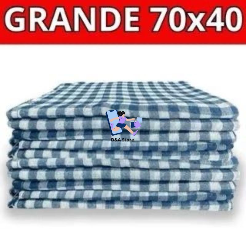 Kit Econômico 3 5 Ou 10 Panos Pano de Chão Xadrez 100% Algodão Grande em Oferta na Shopee