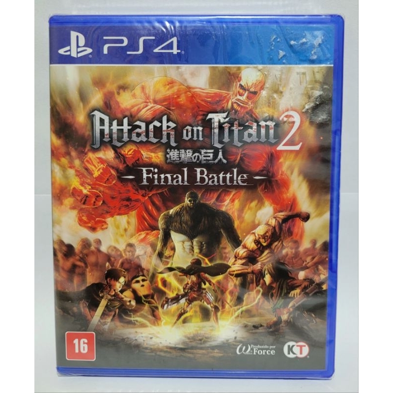 Attack on Titan 2, ( NOVO LACRADO ), jogo original para PS4, mídia física