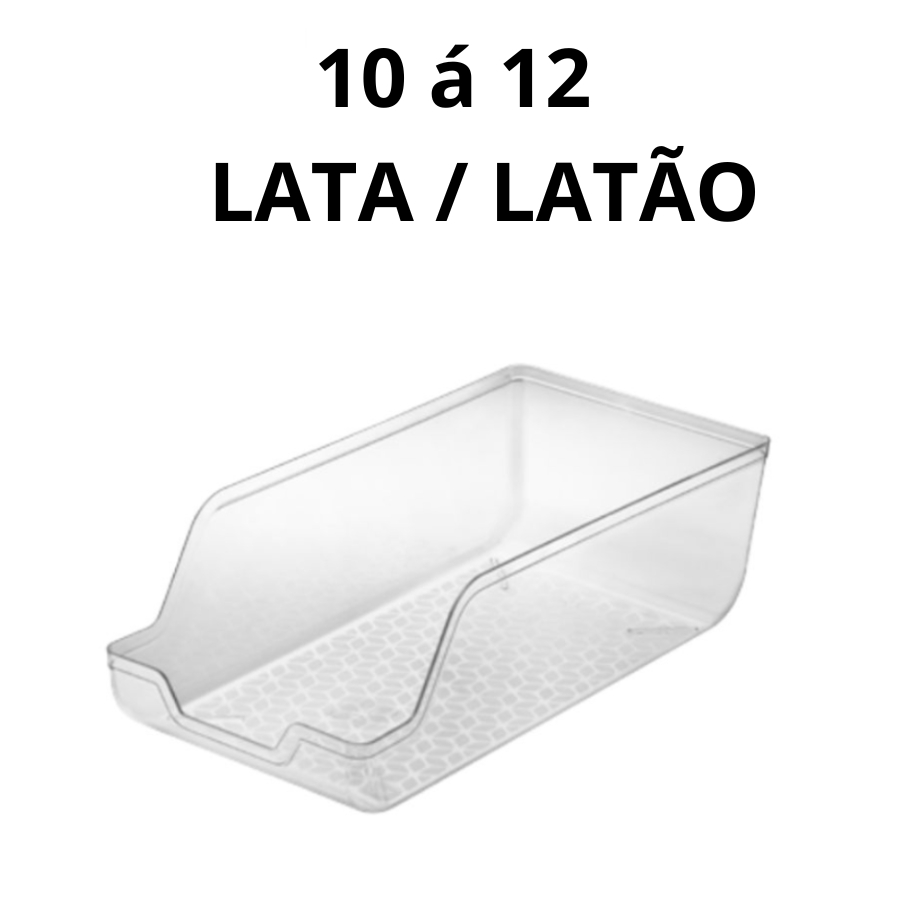 Organizador Porta Latas Para Geladeira Refrigerante Cerveja Multiuso Armario Acrilico