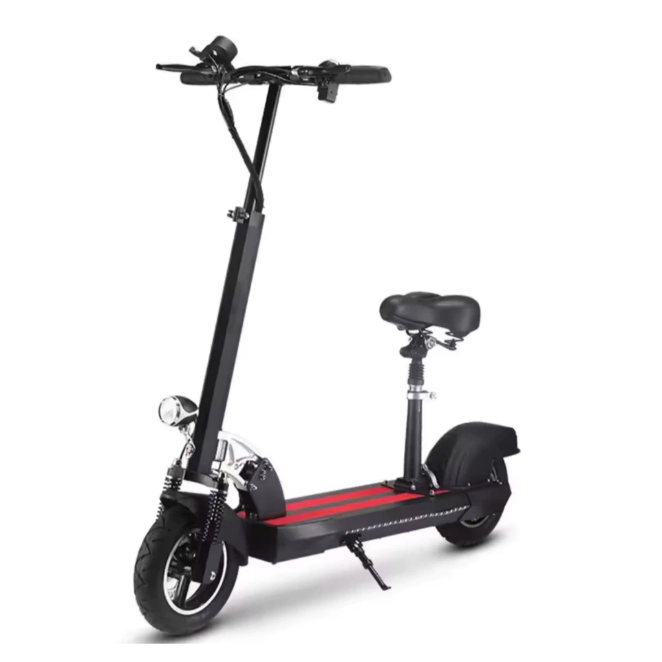 Patinete Elétrico Scooter Dobrável 48V 8Ah Até 40km/h Potente Com Assento 500w