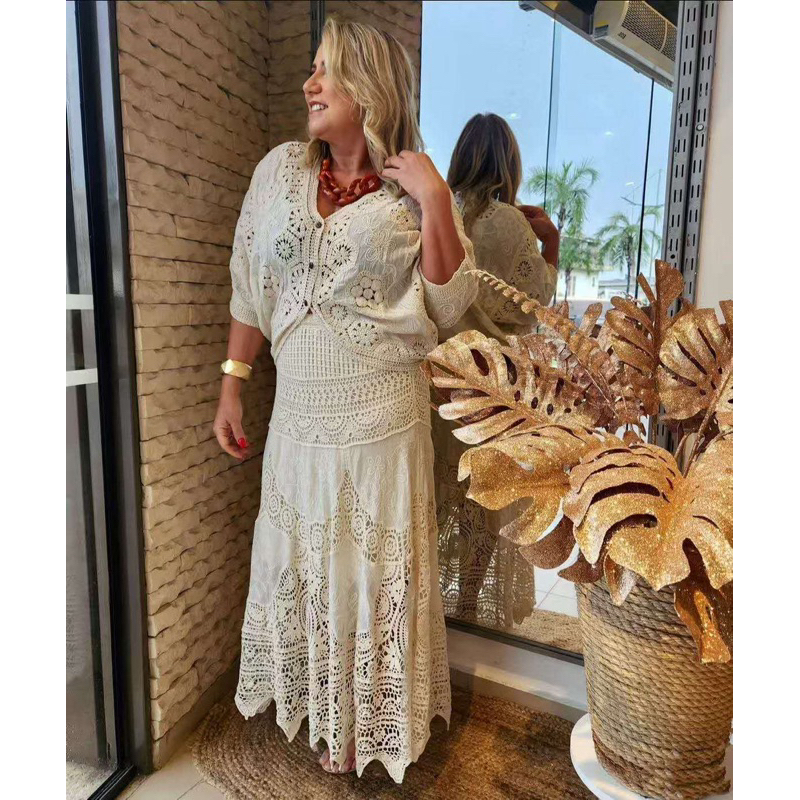 kimono crochê bem leve e macio sofisticada e elegante Cód 012