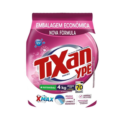 Sabão em Pó Tixan Ypê Maciez 4Kg em Oferta na Shopee
