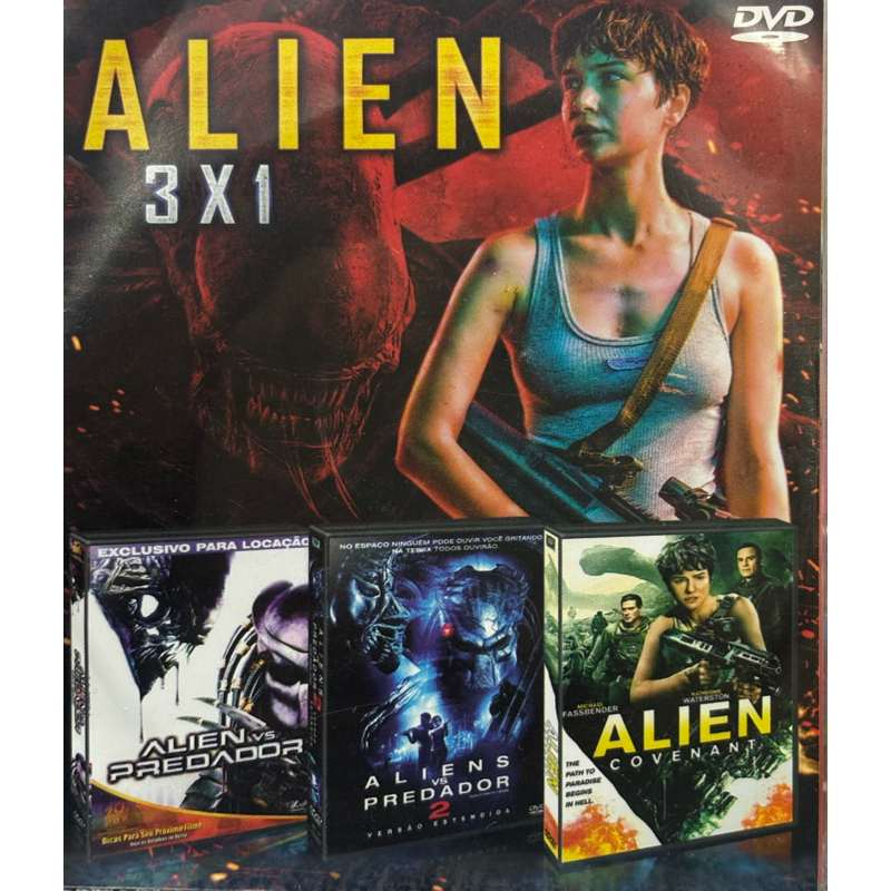 Alien coleção 3 em 1 DVD filme