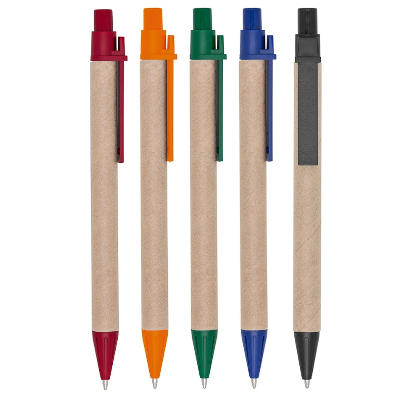 50 canetas reciclada de papelão sem gravação em Oferta na Shopee