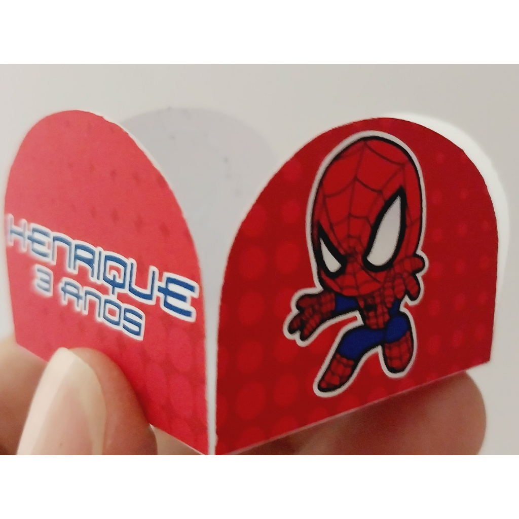 FORMINHA DE DOCE PERSONALIZADA HOMEM ARANHA/LEMBRANCINHA DE FESTA/ANIVERSÁRIO