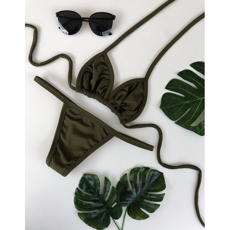 Biquíni feminino fita para marquinha premium em Oferta na Shopee