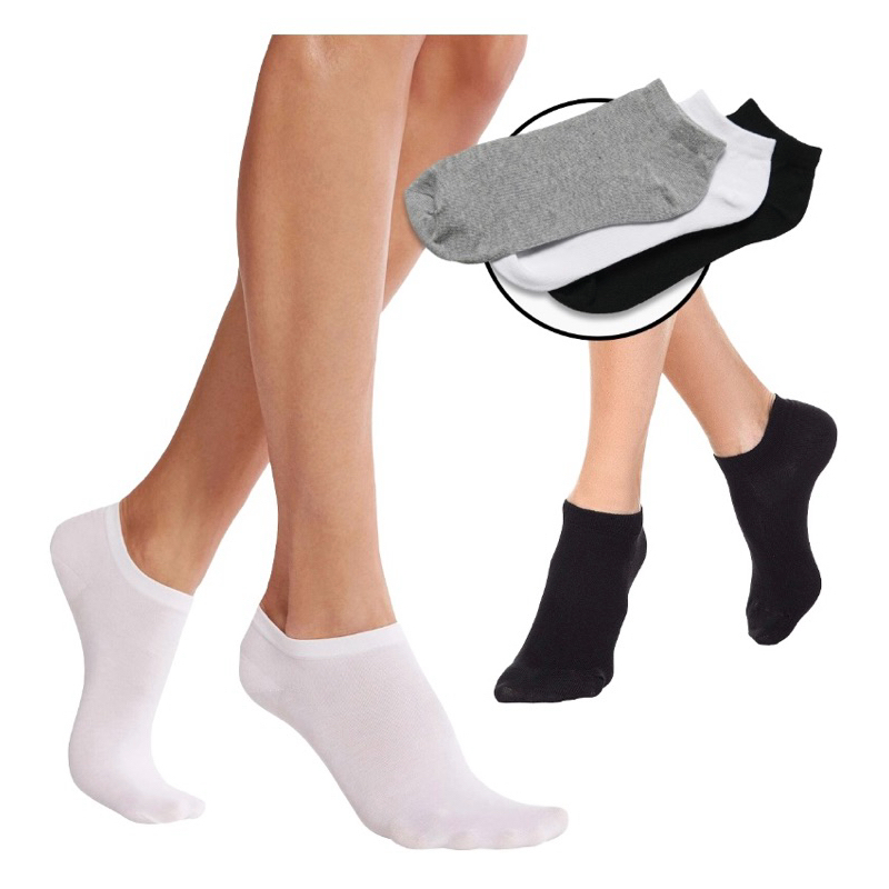 Kit Pacote com 12 Pares Meia Soquete Cano Curto Unissex Atacado Cores Variadas Feminino Masculino