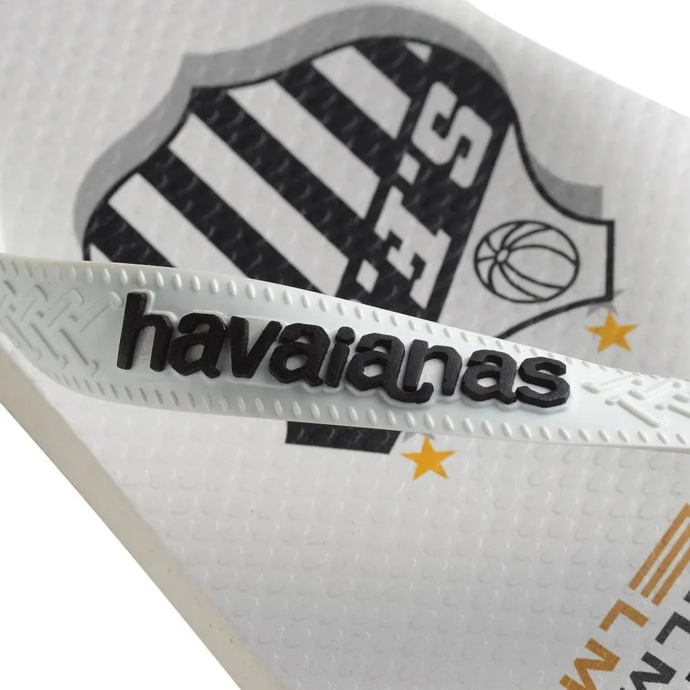 Chinelo Havaianas Top Times Santos Original Oficial Personalizado Presente Unissex Confortável Macio