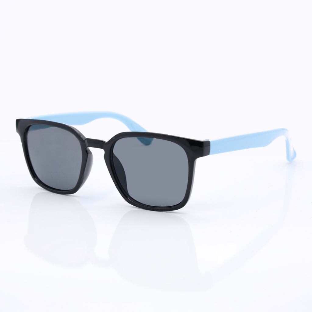 Óculos de Sol Infantil Retangular Colorido com Lentes Pretas – Leve, Divertido OUO 5811