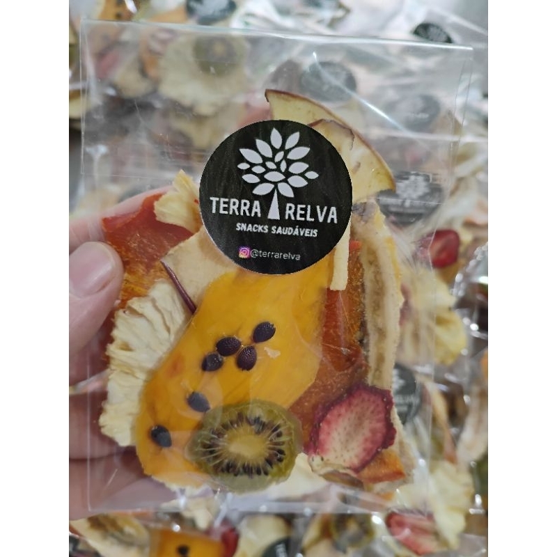 Mix de frutas desidratadas / corporativo, lembrança de aniversário. Contém 1 pacote 30g