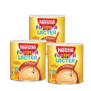 Farinha Láctea Nestlé 360g – Kit com 3 Unidades em Oferta na Shopee