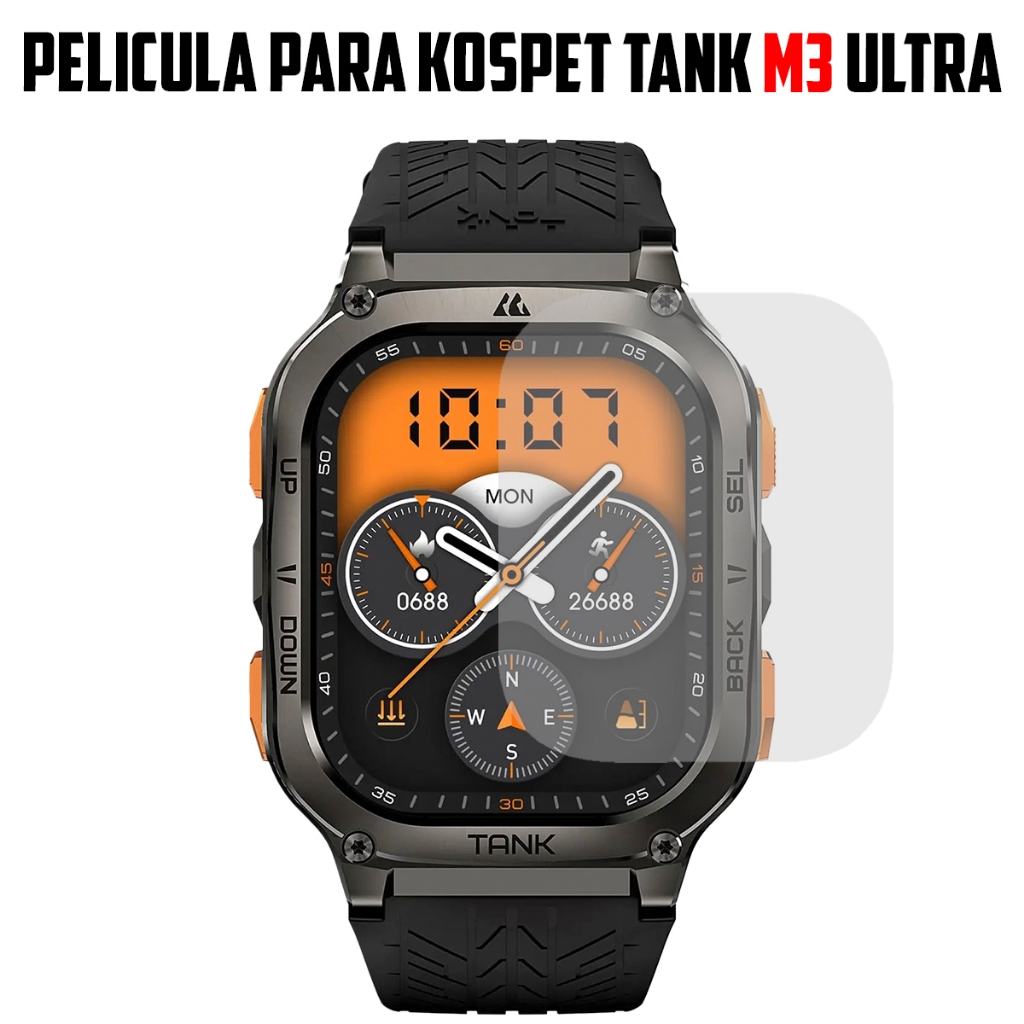 Pelicula de Hidrogel para Smartwatch Kospet Tank M3 Ultra gel Super Resistente promocao